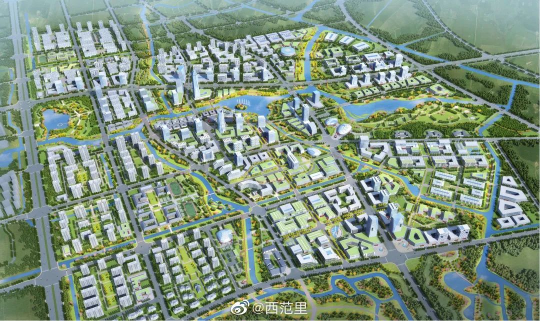 镇海新城概念城市规划设计图